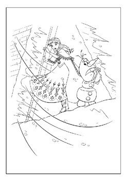 Color your favorite frozen character with olaf the snowman coloring pages pdf