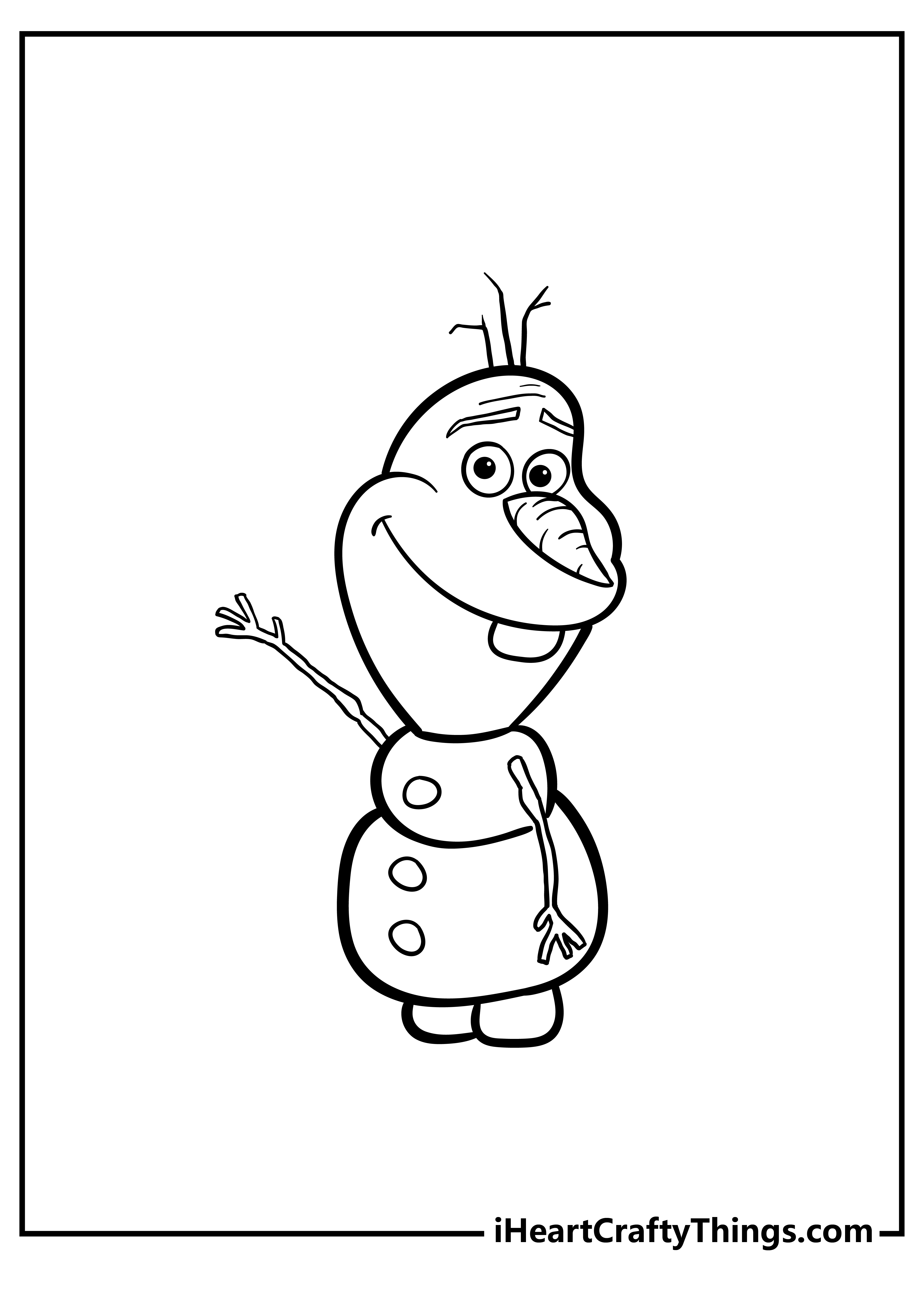 Olaf coloring pages free printables