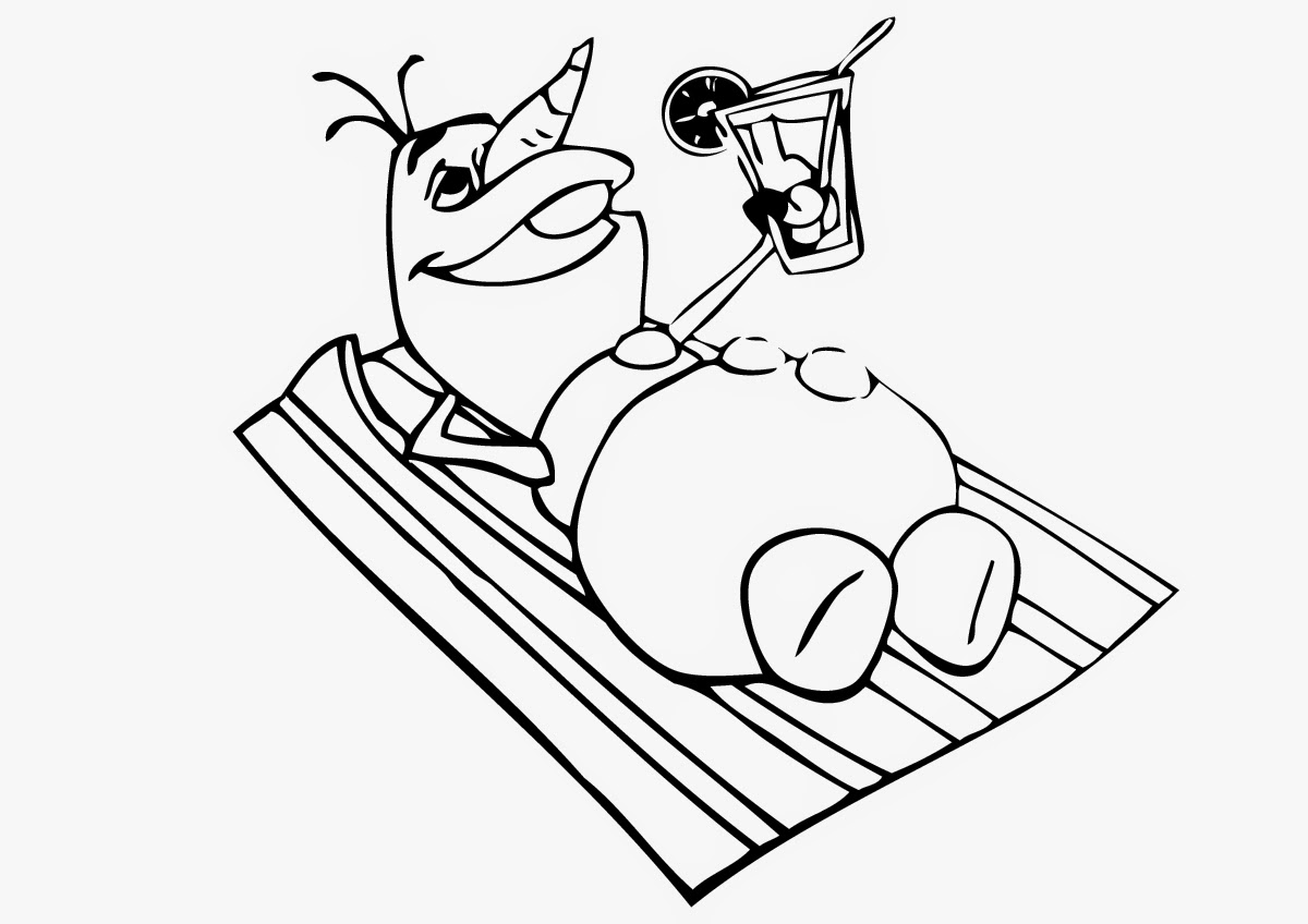 Frozens olaf coloring pages