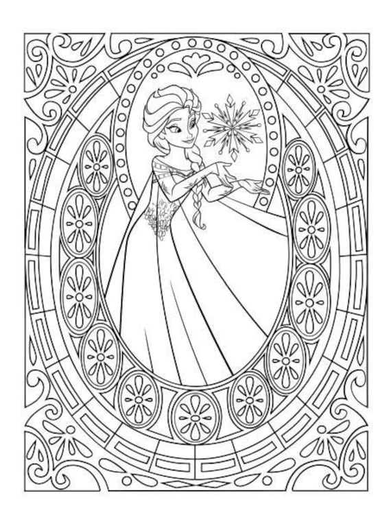 Frozen colouring in pages ready to download download now