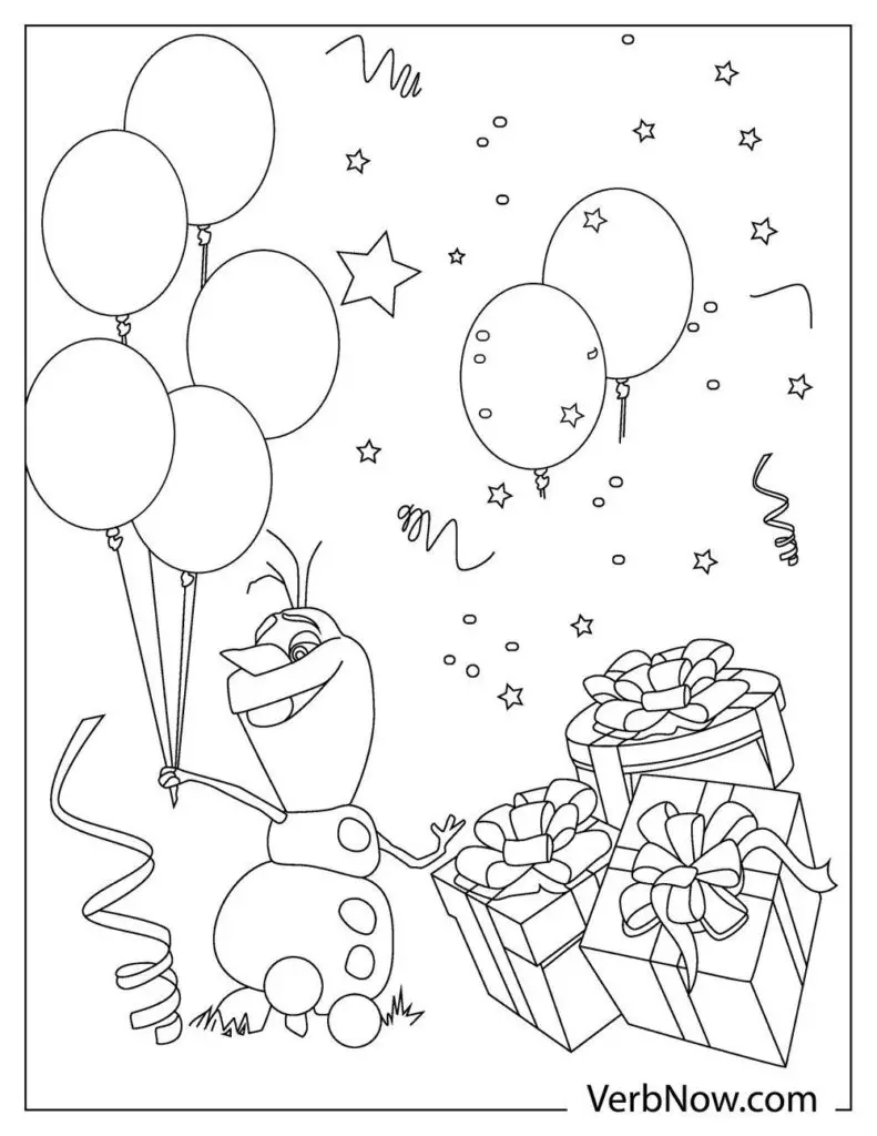 Free olaf coloring pages book for download printable pdf