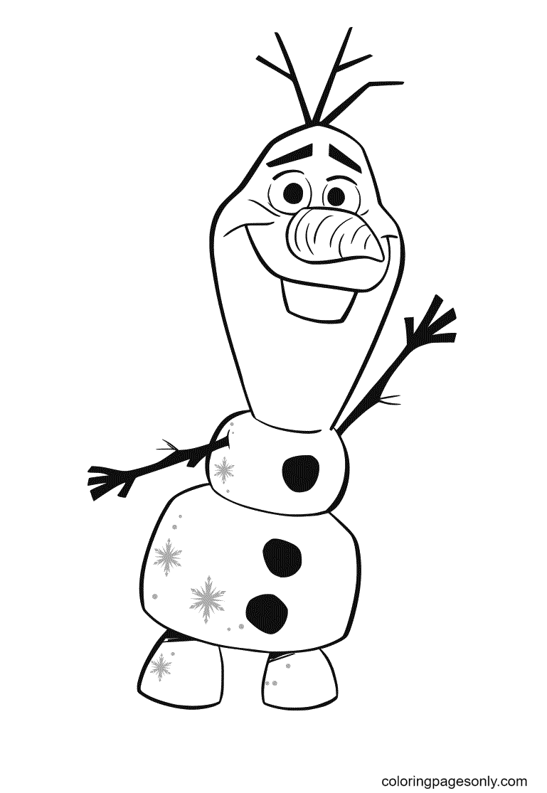 Olaf coloring pages printable for free download