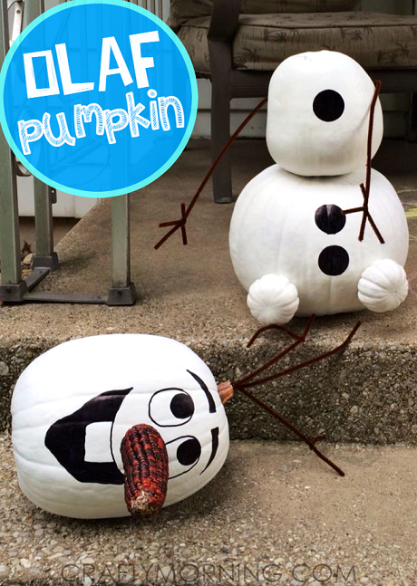 No carve frozen olaf pumpkin