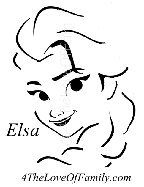 Free frozen pumpkin carving halloween templates free stencil printables elsa anna olaf kristoff