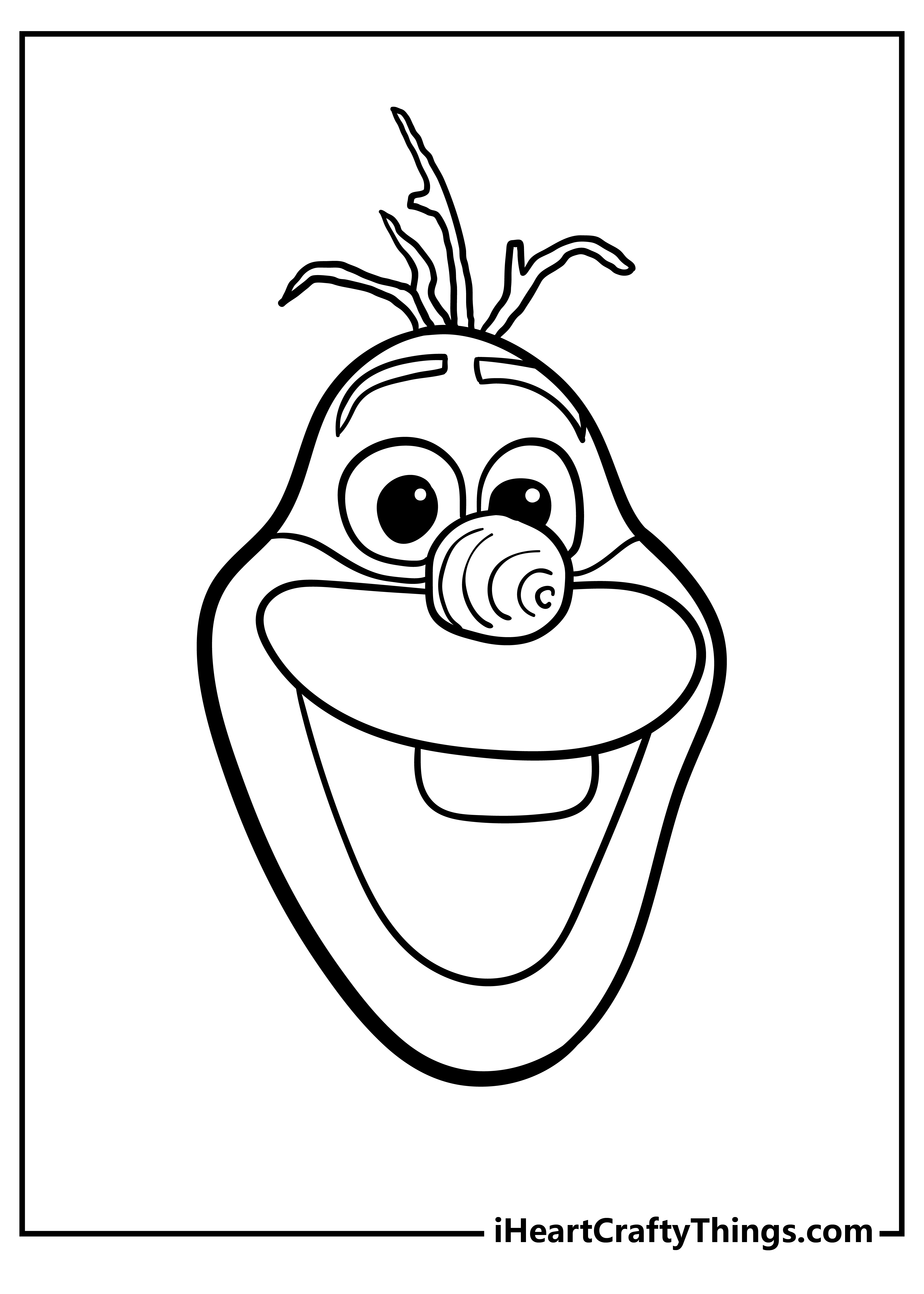 Olaf coloring pages free printables