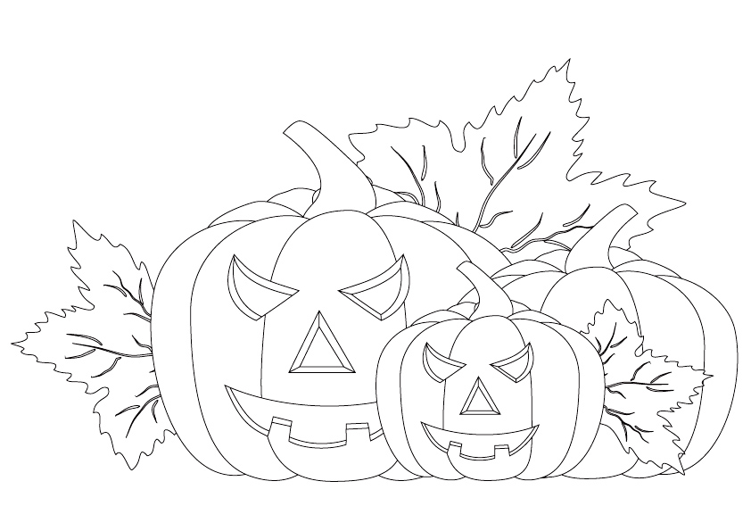 Free printable pumpkin coloring pages for kids