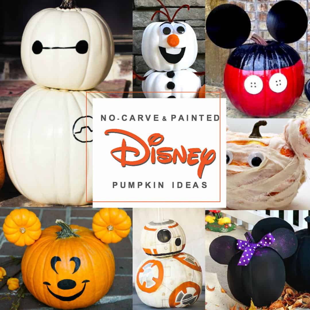 Disney painted pumpkins amazingly easy no