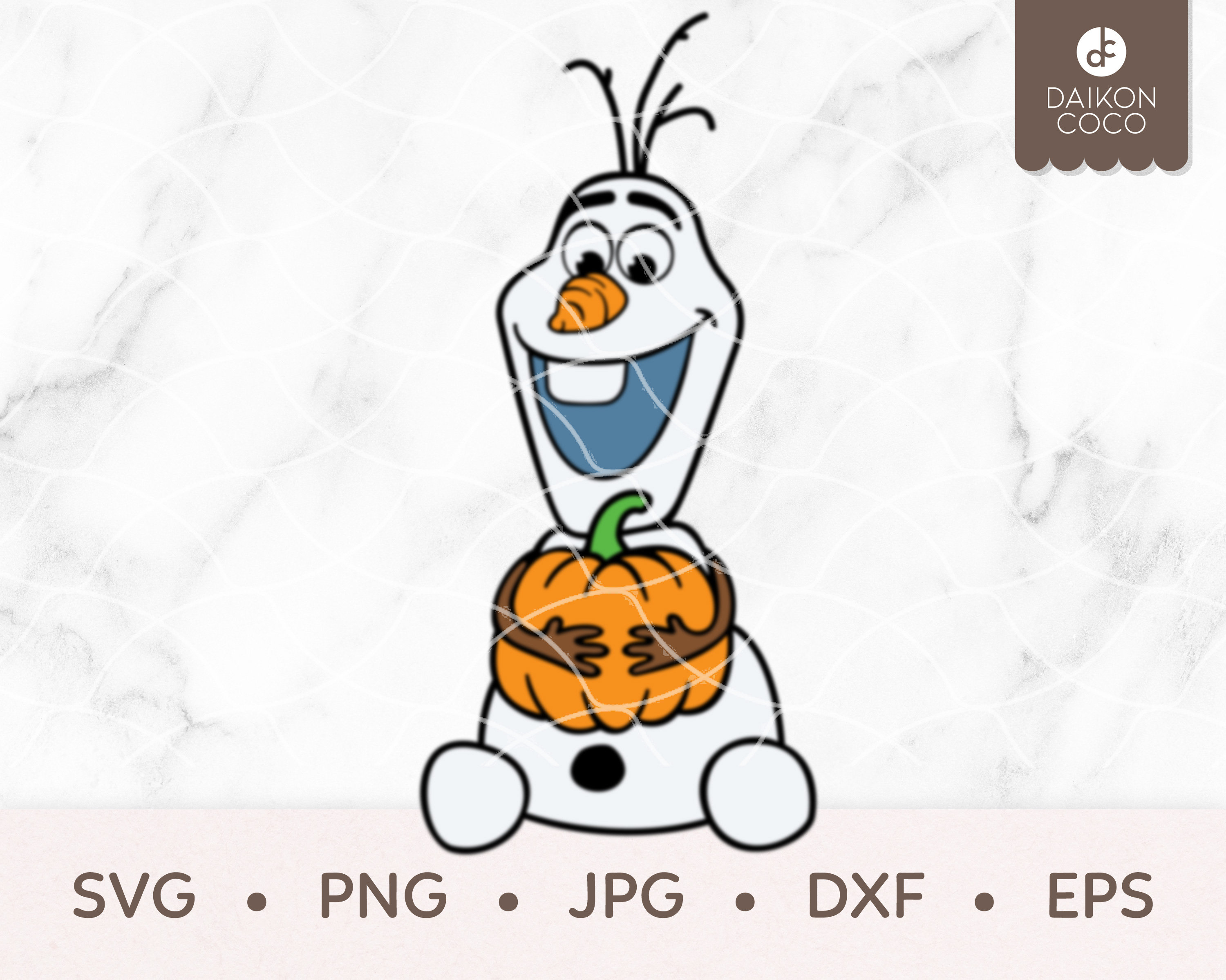 Olaf pumpkin svg olaf halloween svg frozen svg svg png jpg dxf eps cricut silhouette cutting files