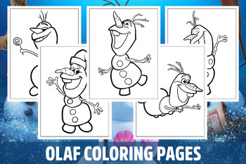 Olaf coloring pages for kids girls boys teens birthday school activity