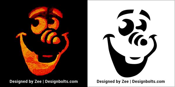 Free disney halloween pumpkin carving stencils for kids