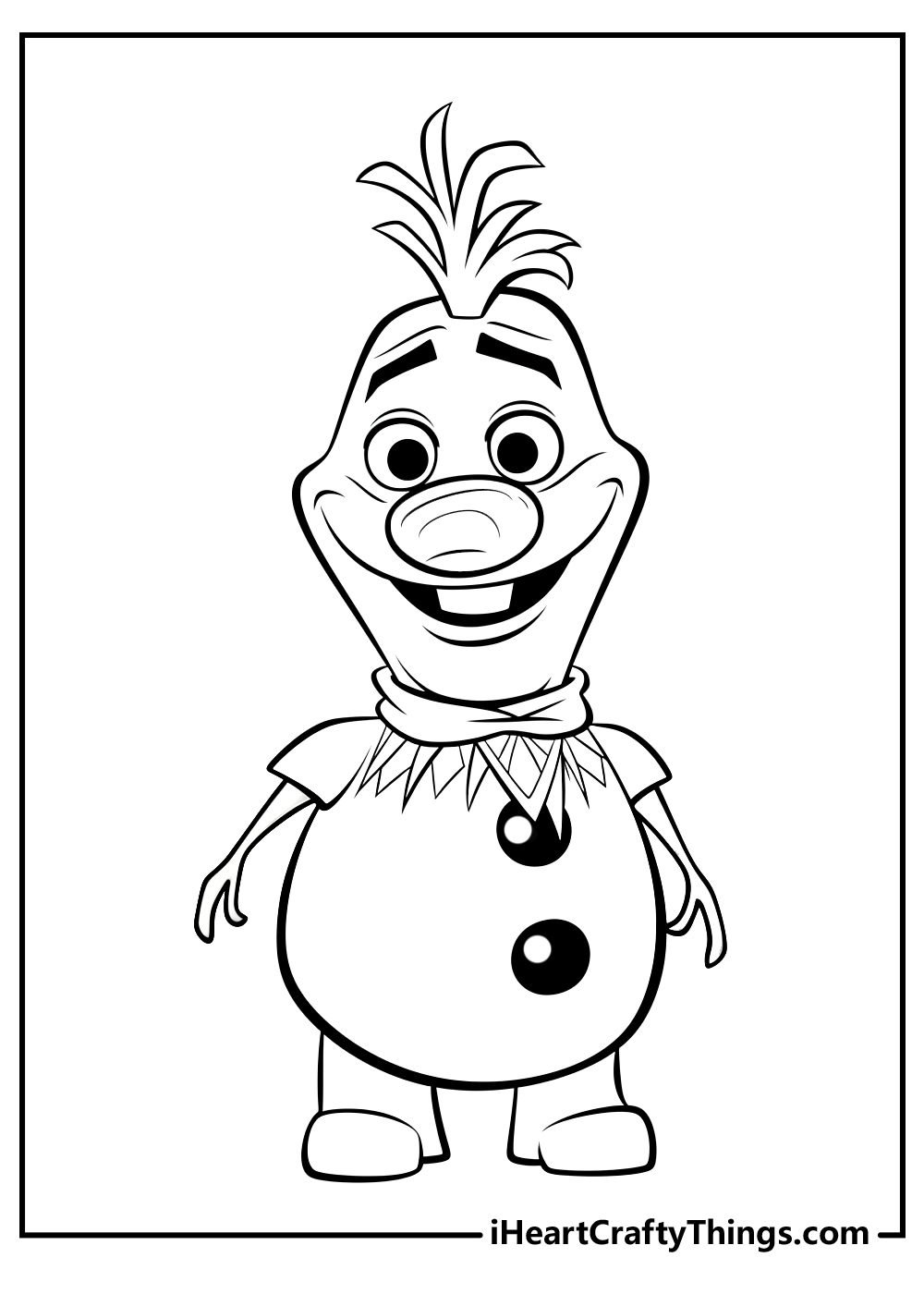 Olaf coloring pages free printables