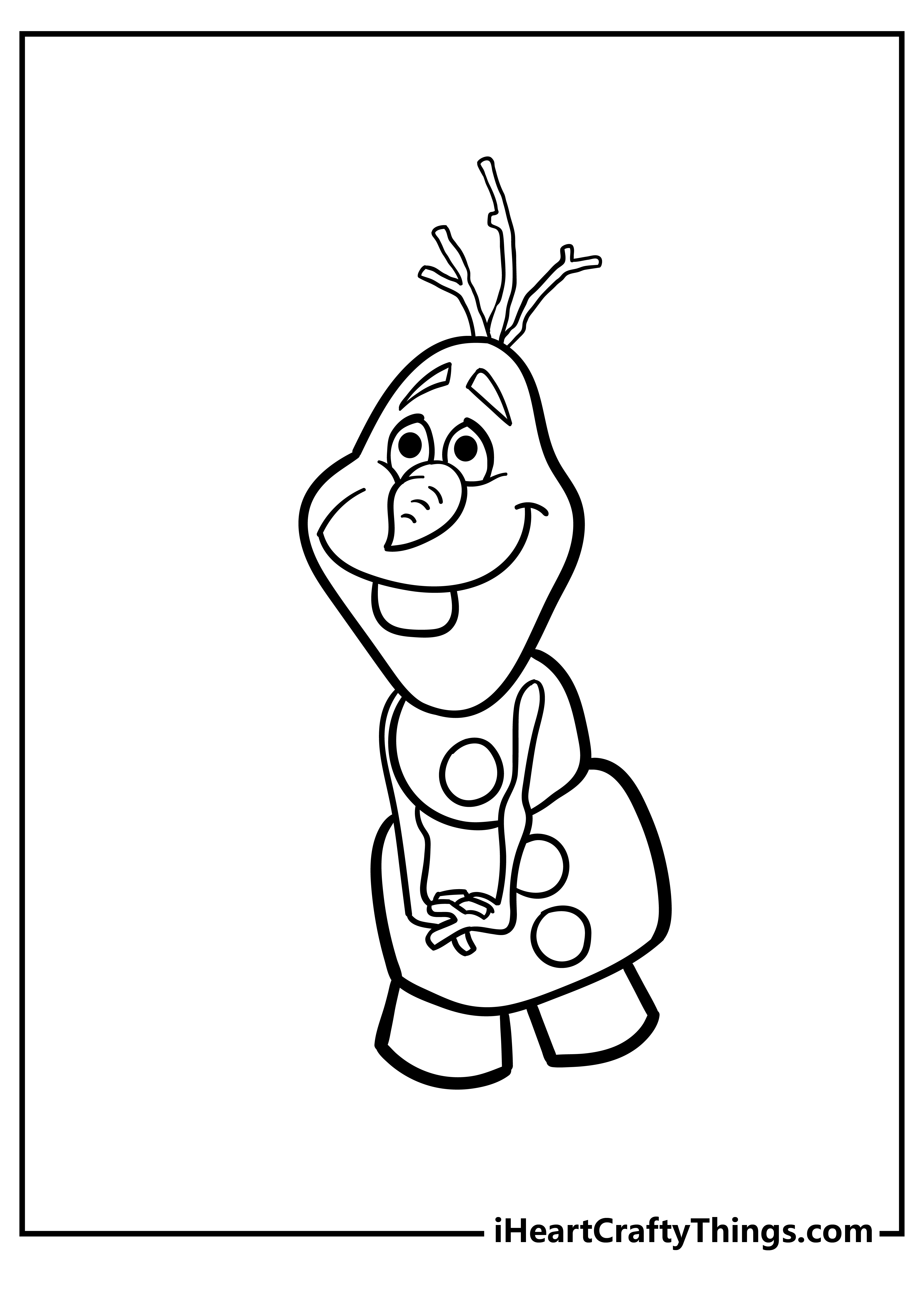 Olaf coloring pages free printables