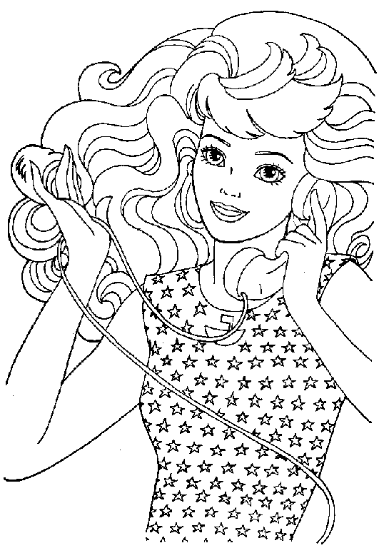 Barbie coloring pages printable