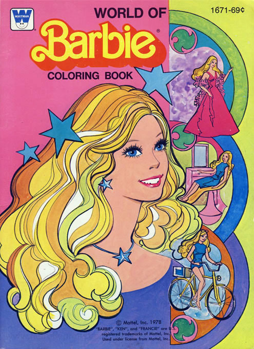 Barbie coloring book coloring books at retro reprints