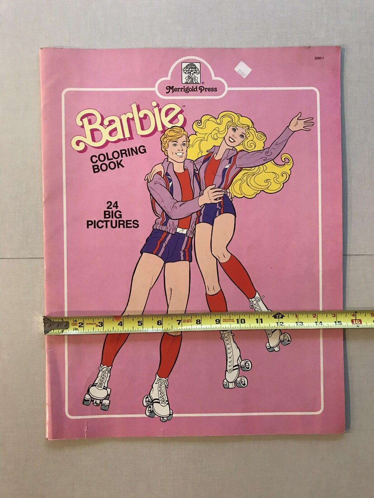 Vintage barbie big picture coloring book