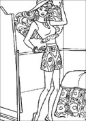 Barbie coloring pages free coloring pages