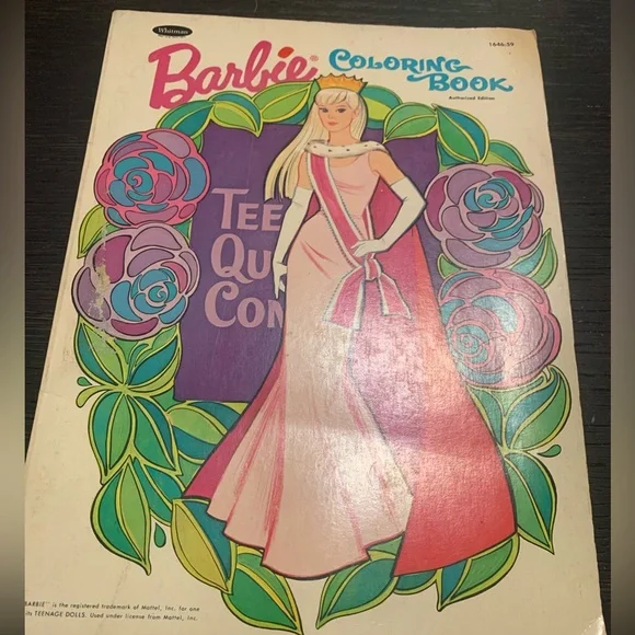 Barbie toys vintage barbie coloring book whitman publishingrare