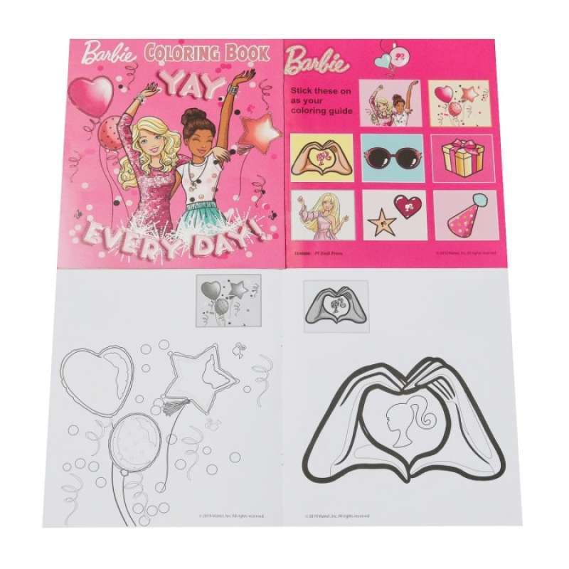 Promo original barbie coloring book s pink