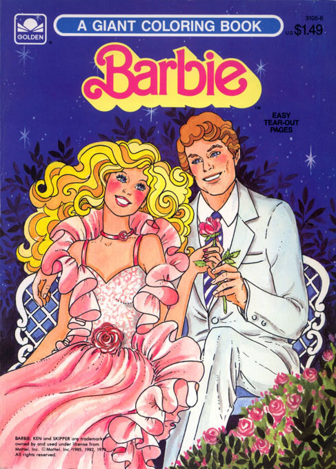 Barbie coloring book coloring books at retro reprints