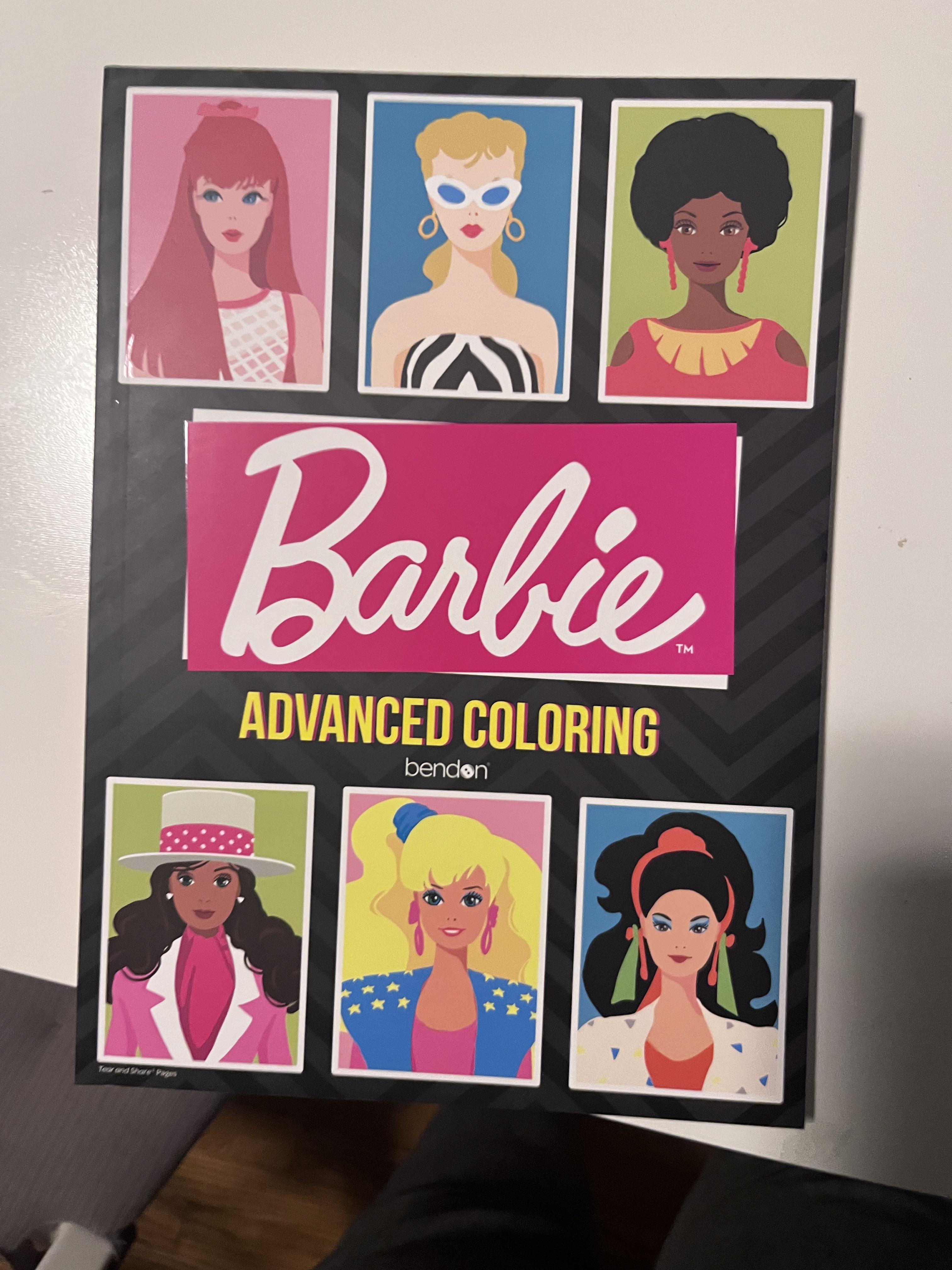 I found an âadvancedâ barbie coloring book at below rdolls