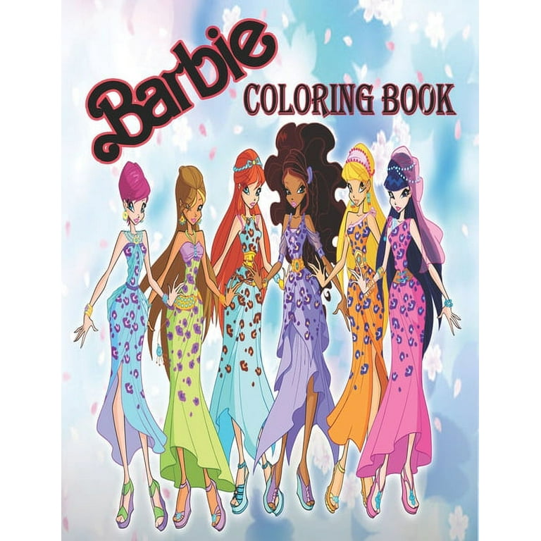 Barbie coloring book barbie giant coloring book for girls