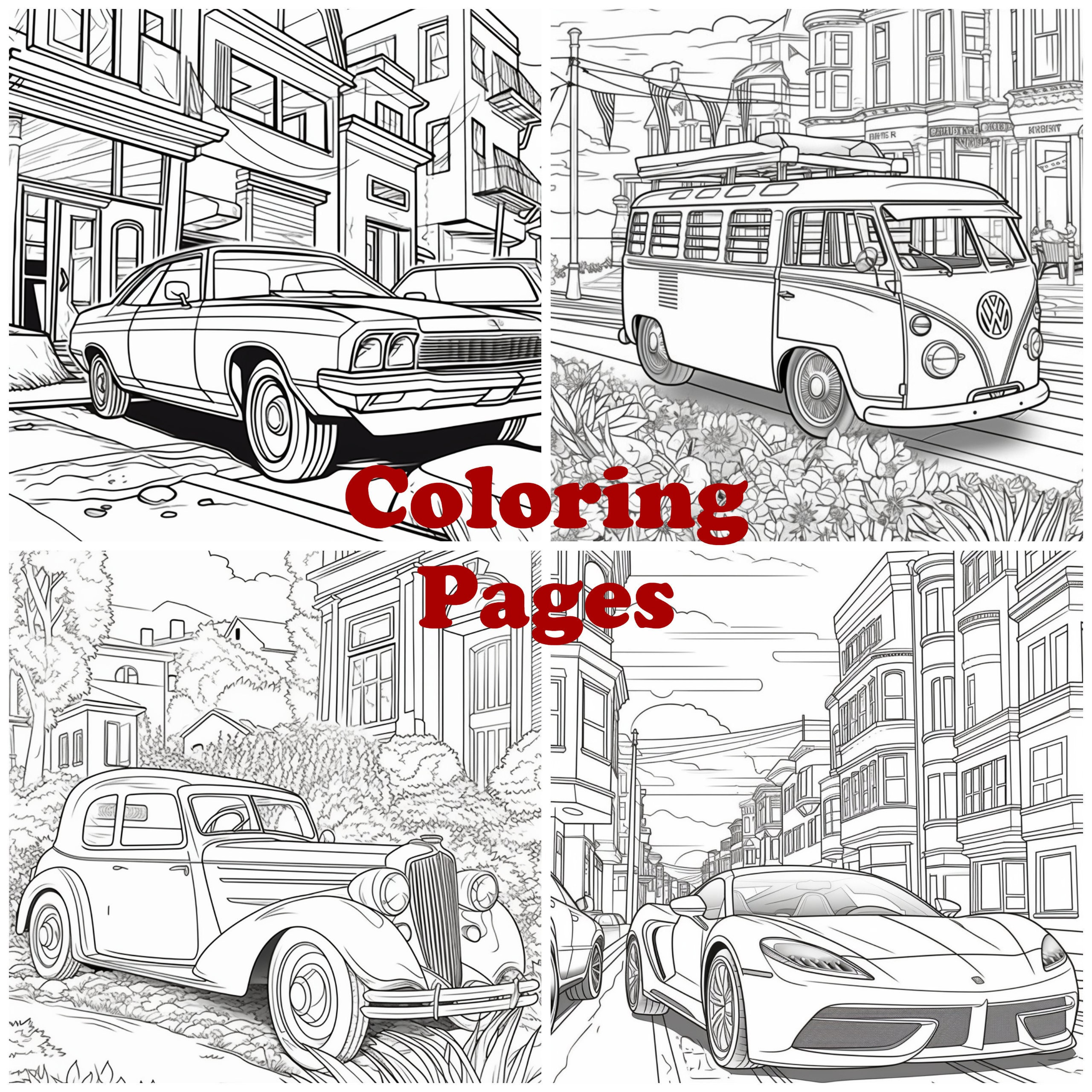 Car coloring pages car coloring sheets classic cars car art car coloring book
