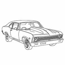 Top free printable muscle car coloring pages online