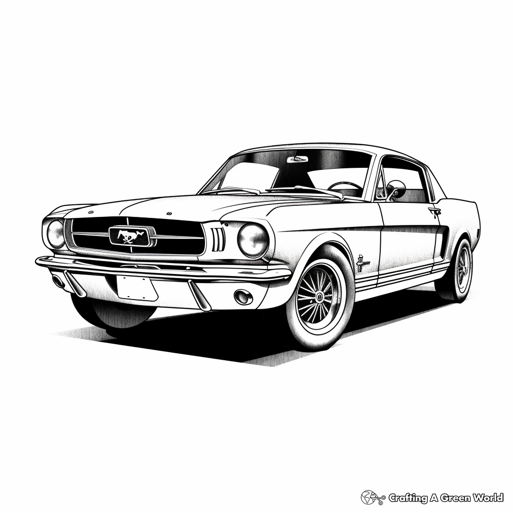 Classic car coloring pages