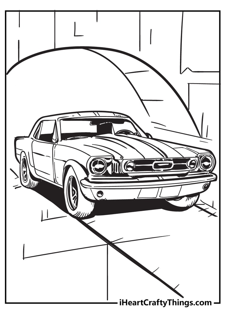 Cool car coloring pages free printables