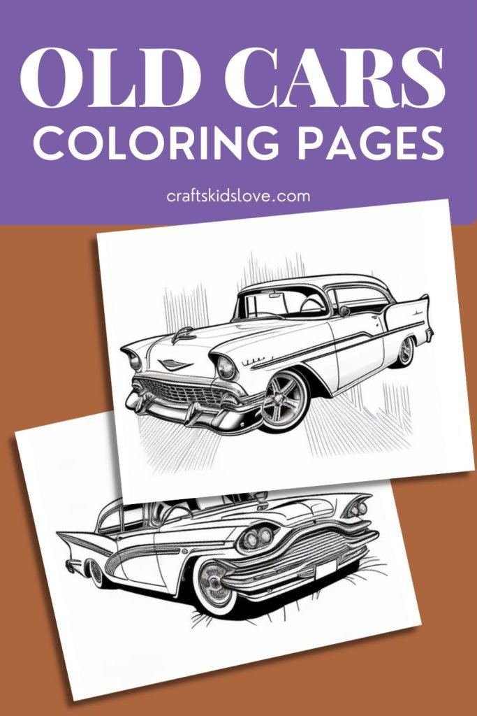 Coloring pages of old cars