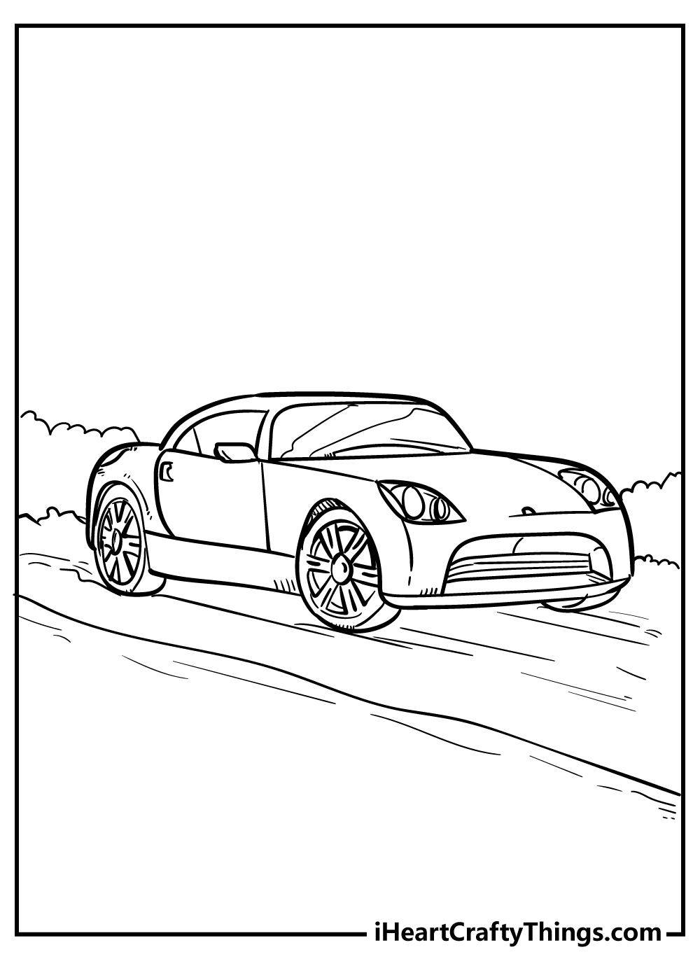 Cool car coloring pages free printables