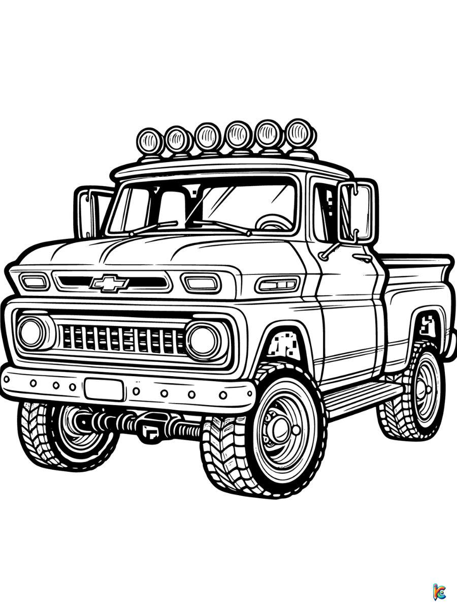 Truck coloring pages â