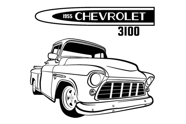 Get crafty with these amazing classic car coloring pages