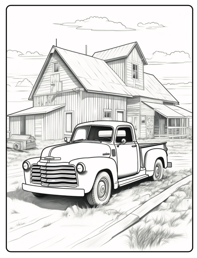 Coloring car and truck adventures