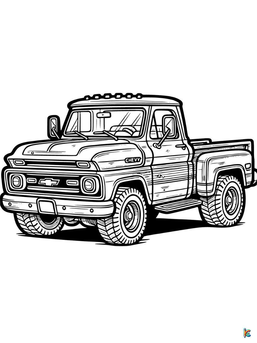 Truck coloring pages â