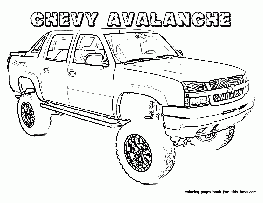 Chevy coloring pages to print