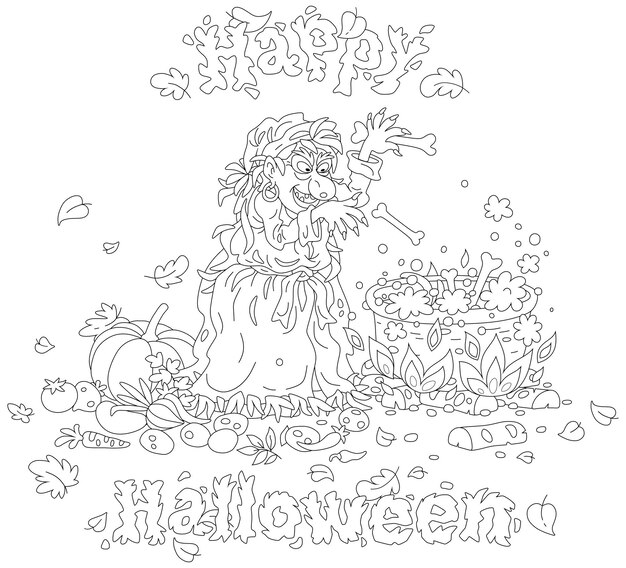 Page halloween coloring book women images