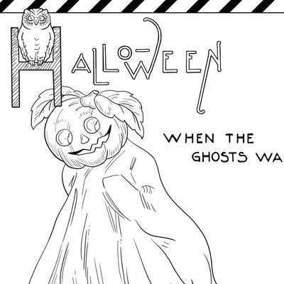 Boo ghosts coloring page c