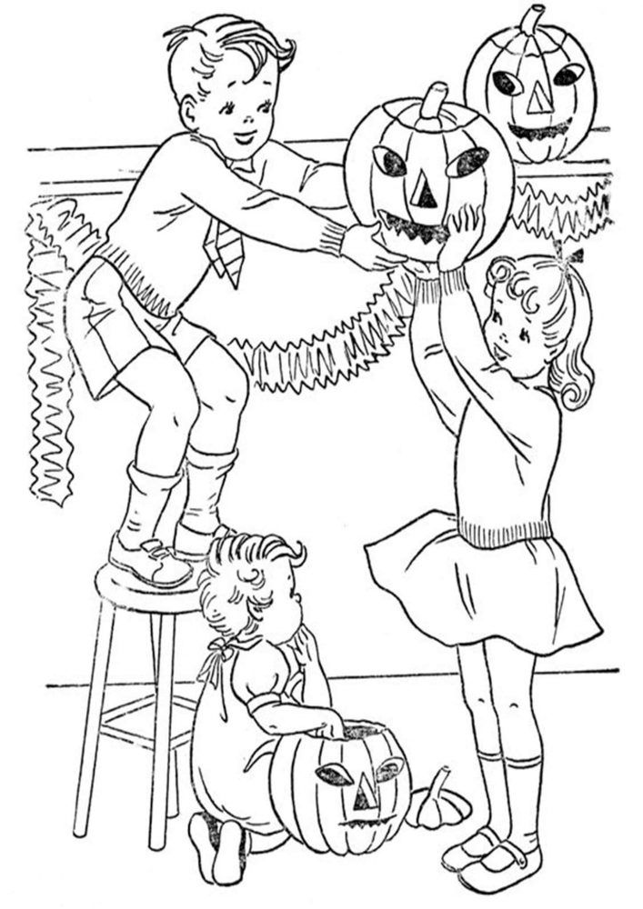 Free easy to print halloween coloring pages halloween coloring book halloween coloring pages vintage coloring books