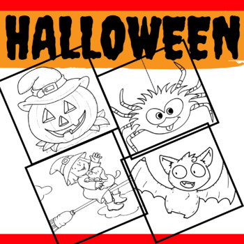 Halloween coloring book a collection of coloring pages for halloween celebration