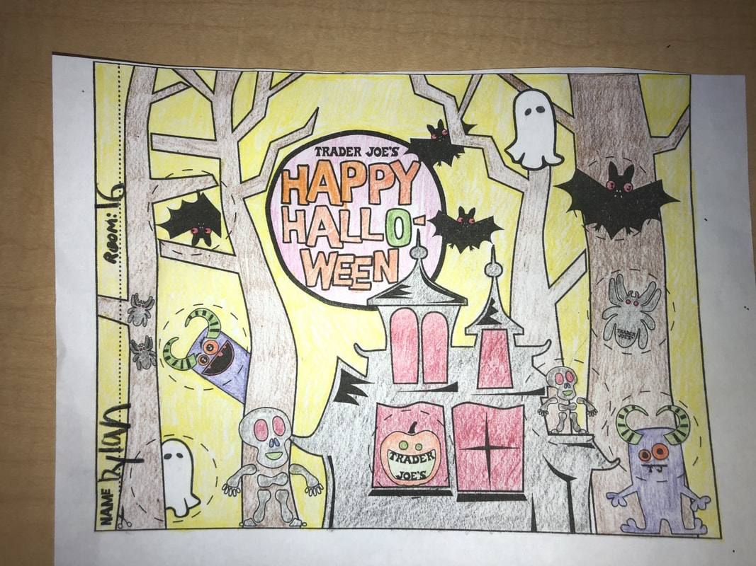 Halloween coloring page winners