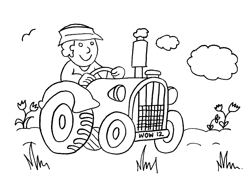 Coloring pages farm coloring pages free