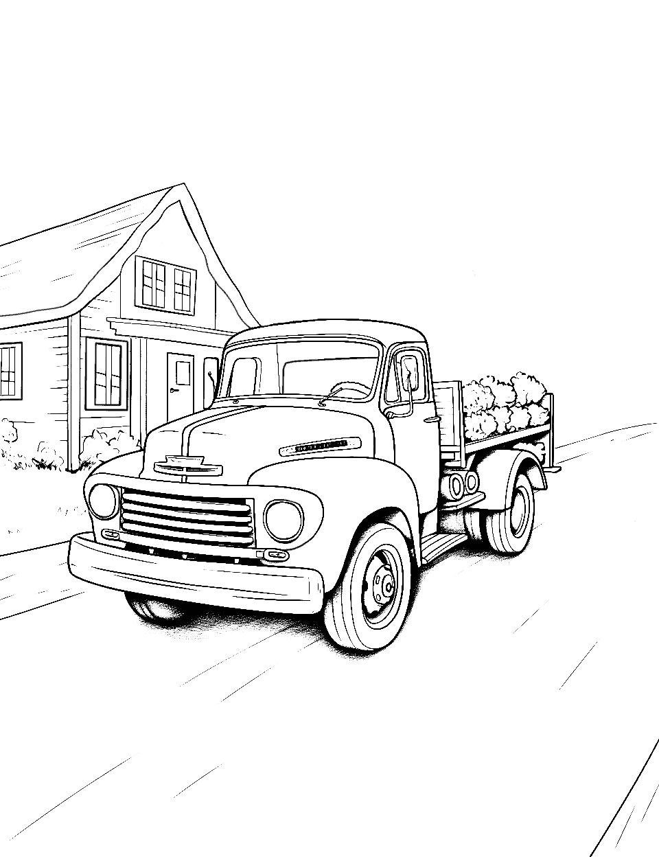 Truck coloring pages free printable sheets