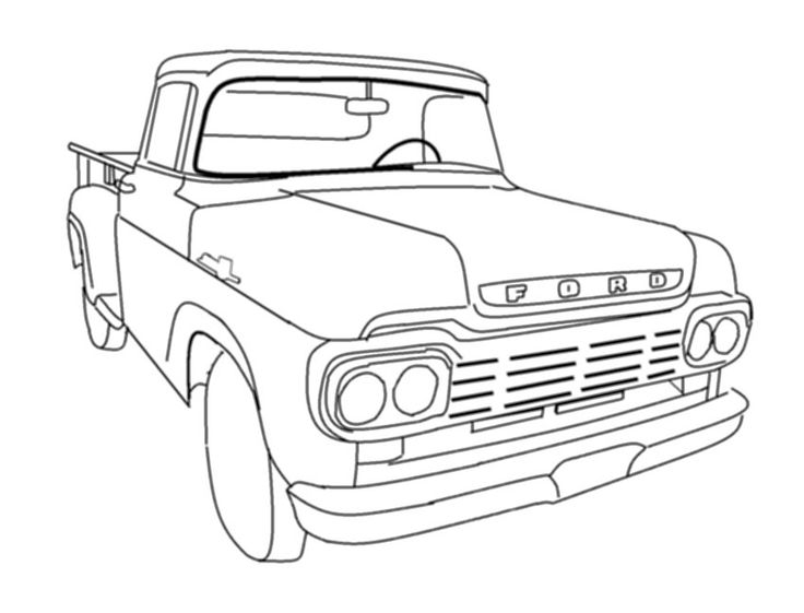 Old ford truck coloring pages truck coloring pages cars coloring pages ford truck