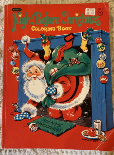 Whitman vintage night before christmas coloring book