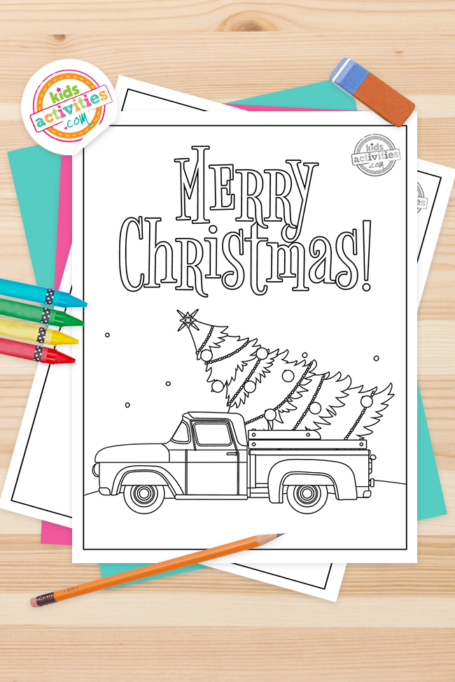 Vintage christmas coloring pages kids activities blog