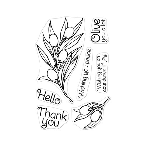 Hero arts clear stamps olive branch cm â simon says stamp