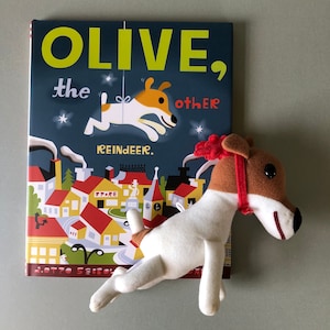 Olive the other reindeer book plush toy ornament seibold walsh