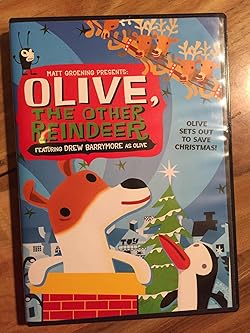 Olive the other reindeer vhs drew barrymore dan castellaneta joe pantoliano edward asner peter macnicol tim meadows jay mohr michael stipe diedrich bader david herman matt groening mitch rouse steve