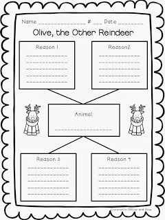 Olive the other reindeer fun and a freebie reindeer writing reindeer writing activities olive the other reindeer